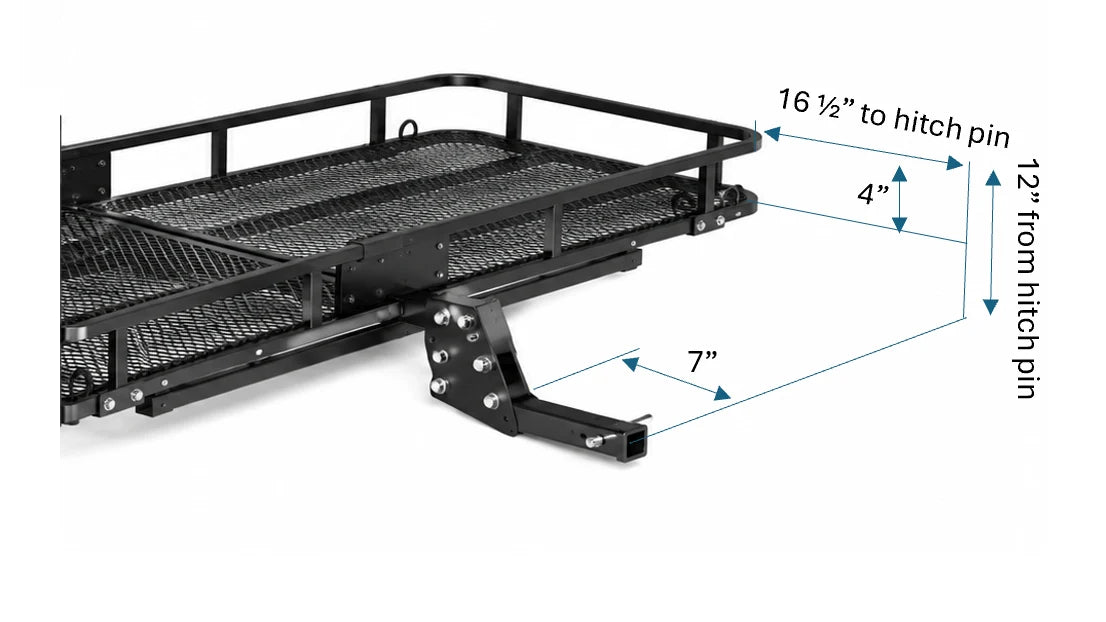 eTrike Hitch Rack - PRO HD 36-70 | 200 lb Platform Carrier with 3 Detachable Ramps