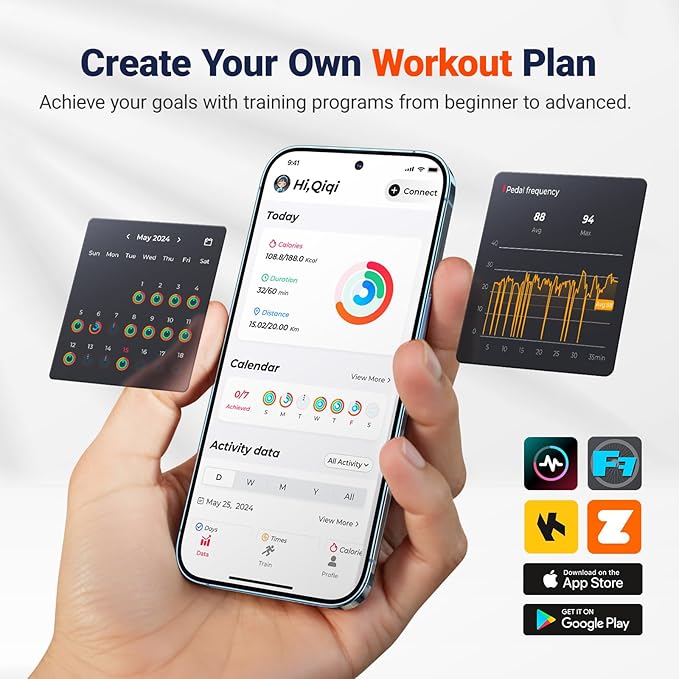 MERACH Indoor Cycling Bike, Exercise Bike for Home with Magnetic, Bluetooth Stationary Bike with APP Data Tracking, and Tablet Holder