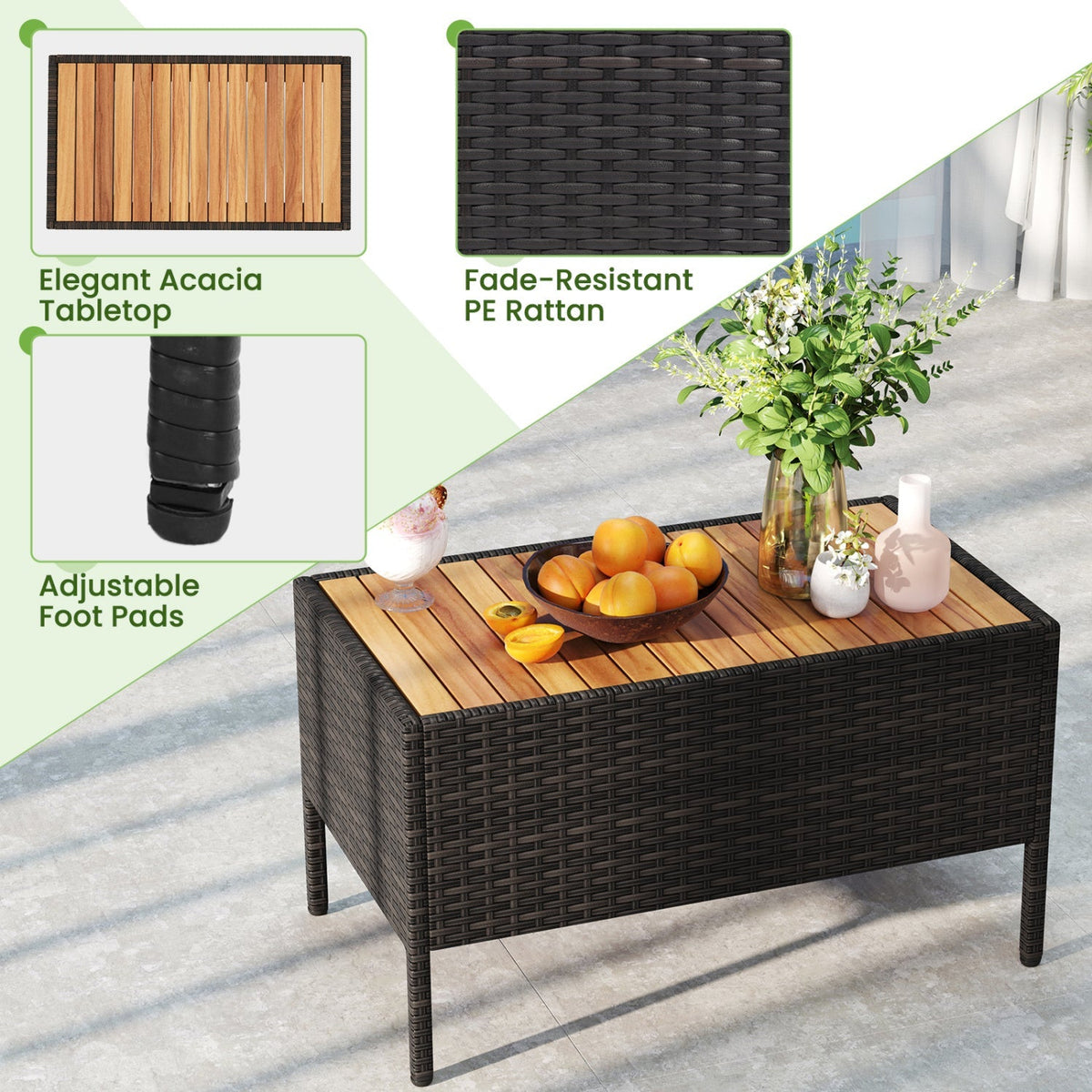 8-Piece Patio Conversation Set with Cushions – Turquoise Outdoor Furniture