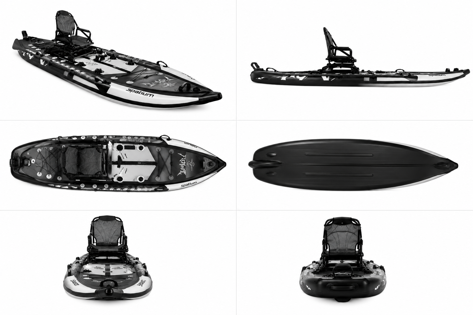 FishBone Tandem- Premium Inflatable Fishing Board for 2 with Y01 Motor
