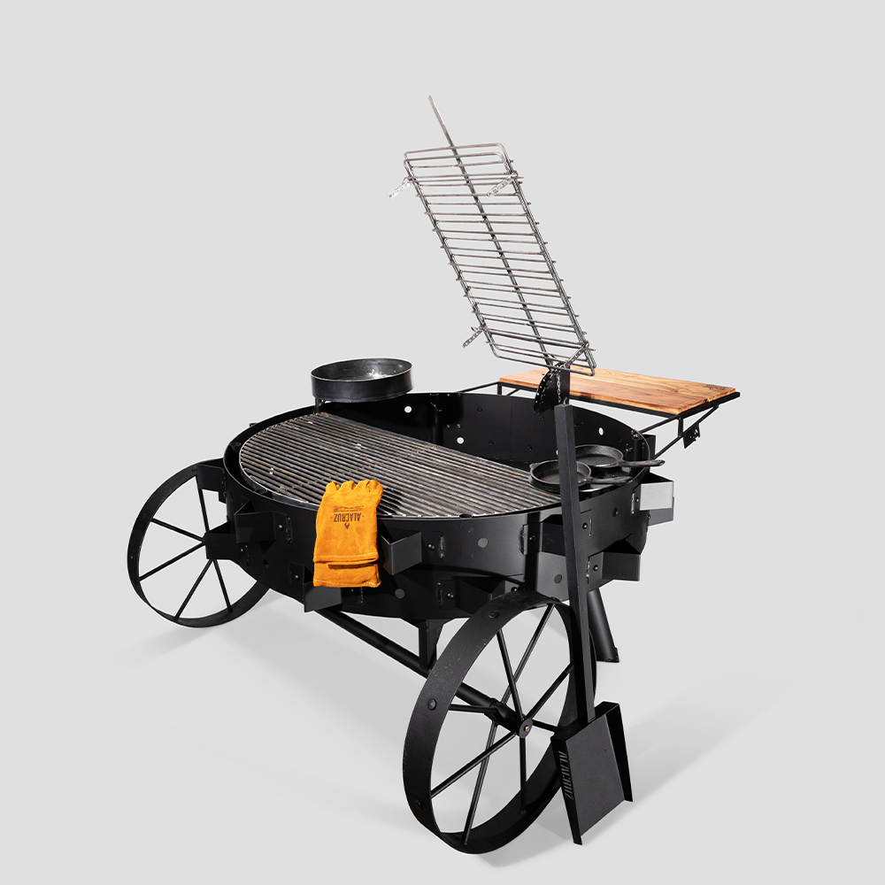 51-Inch Facon Argentine Open Fire Grill – Iron Outdoor BBQ Grill