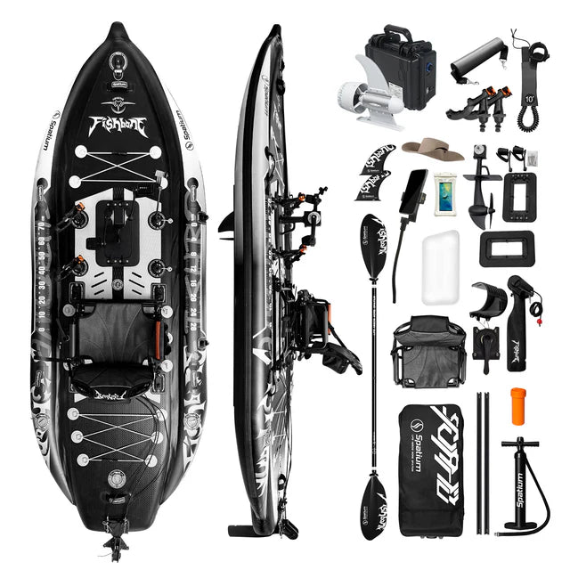 FishBone- Premium Inflatable Pedal Drive Board for Fishing