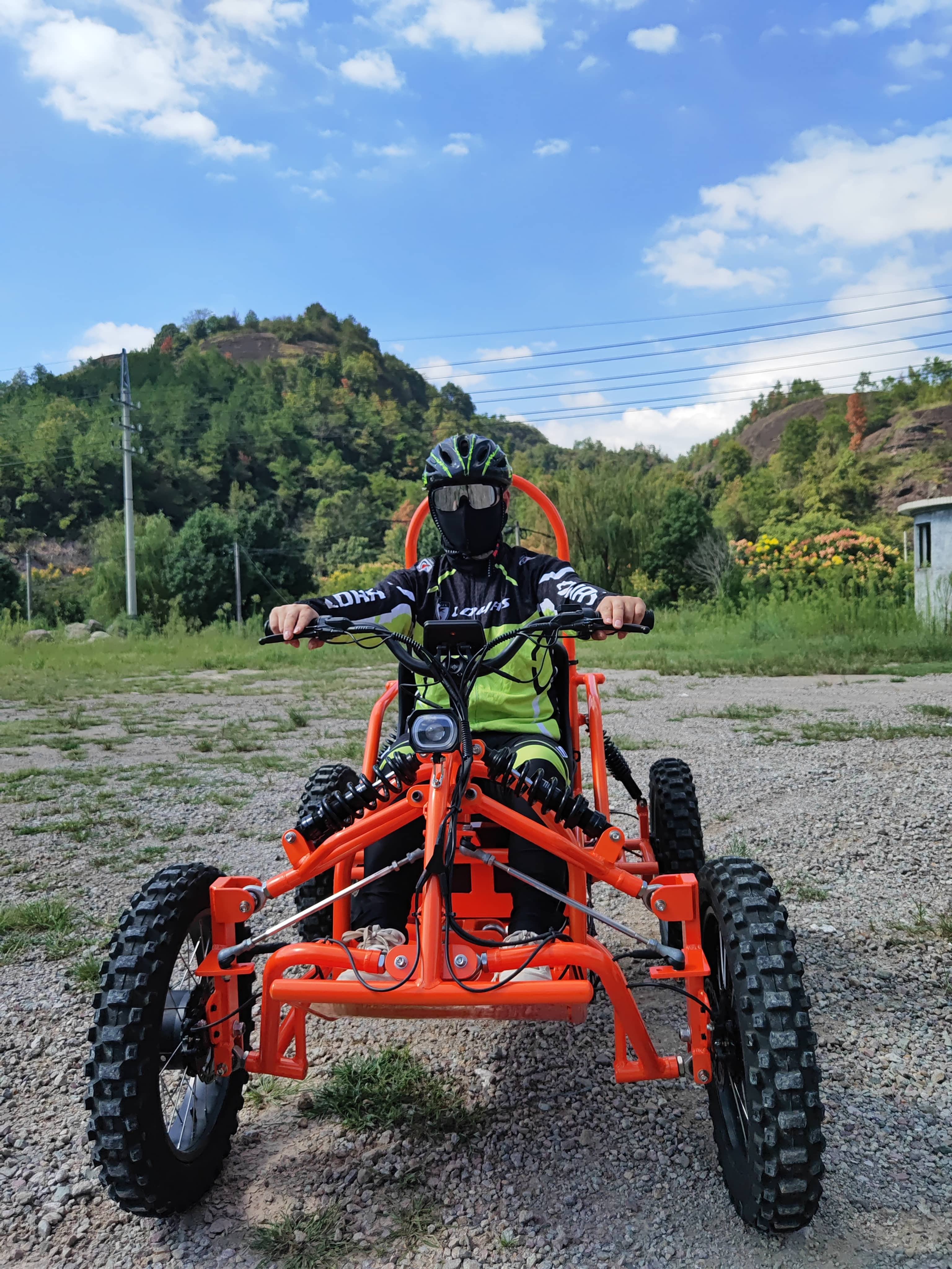 KCET006 4WD Professional Electric ATV 4WD 48V 60ah Long Range Fat Tire Quad Bike