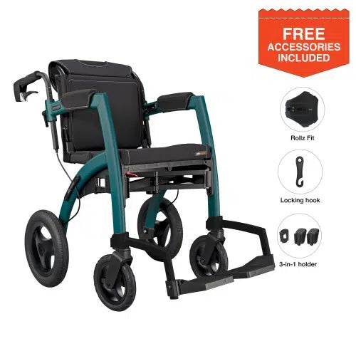 Rollz Motion Performance All-Terrain Rollator Walker & Wheelchair