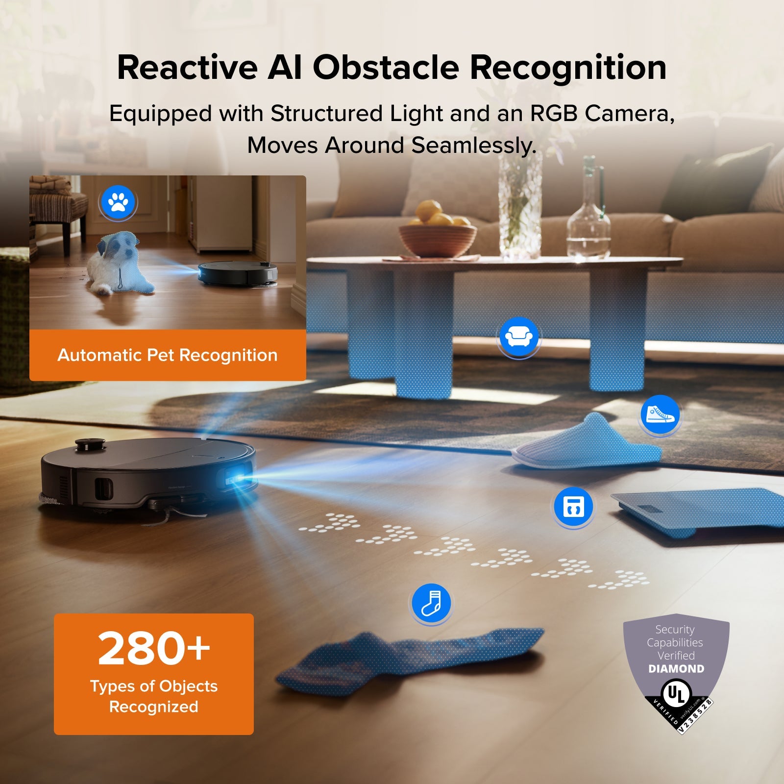 Roborock Qrevo Edge 2 - 25,000 Pa HyperForce™ Suction & Dual Anti-Tangle System