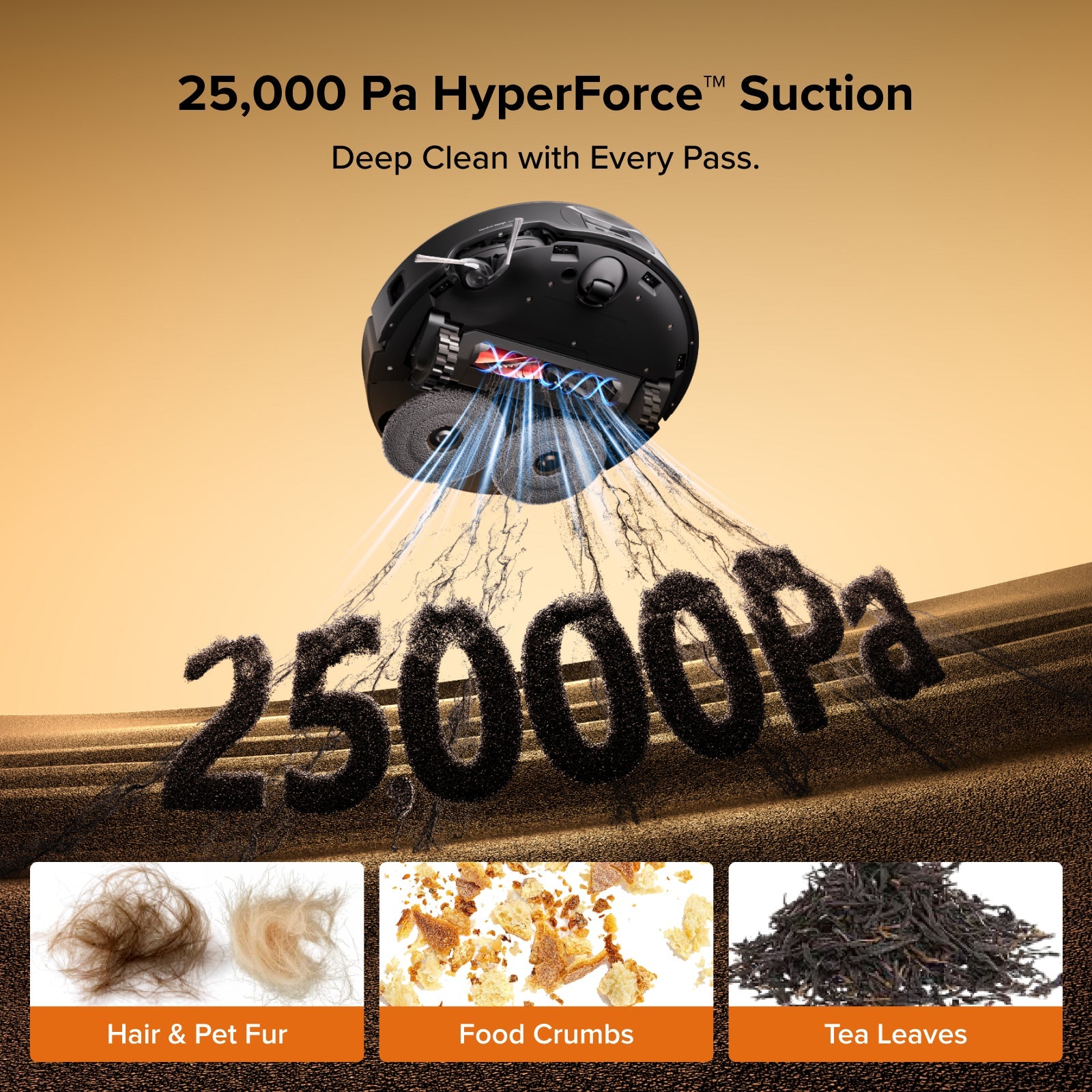 Roborock Qrevo Edge 2 - 25,000 Pa HyperForce™ Suction & Dual Anti-Tangle System