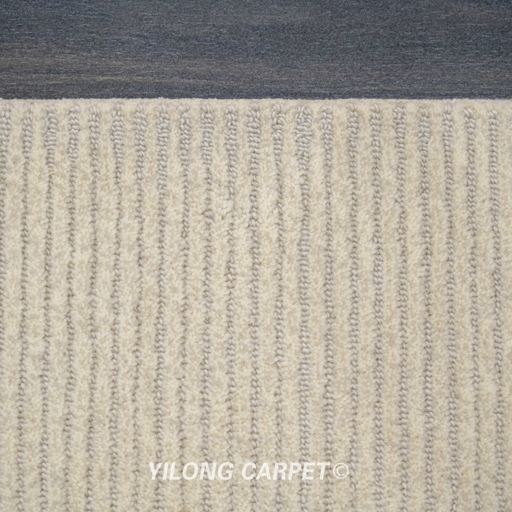 Hand Tufted Wool Carpet Beige Modern Design Carpet 6.56x9.84ft