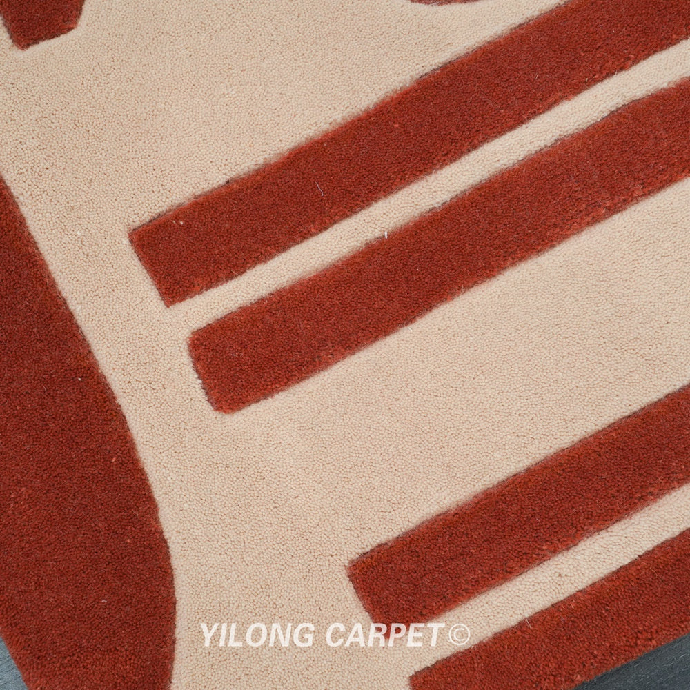 Hand Tufted Rug Wool Modern Animal Carpet 6.56x9.84ft
