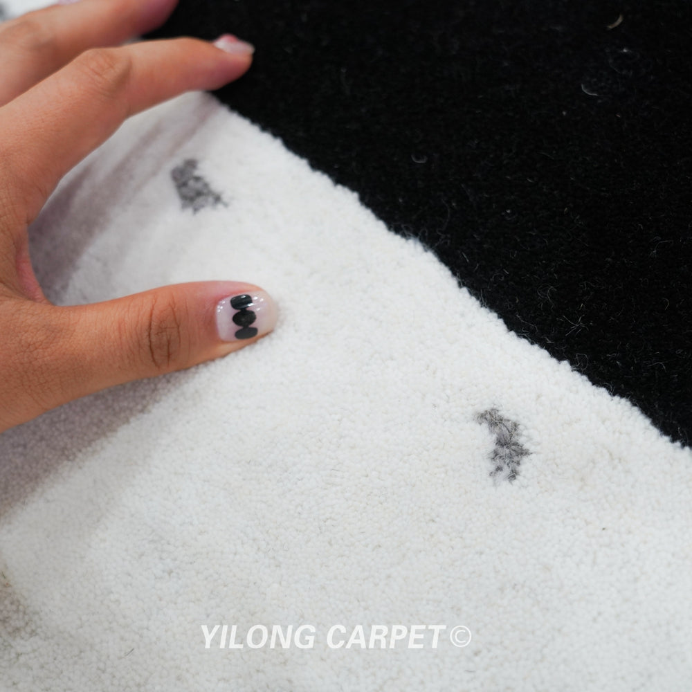 Hand Tufted Wool Carpet Modern Design Simple Carpet 6.56x9.84ft