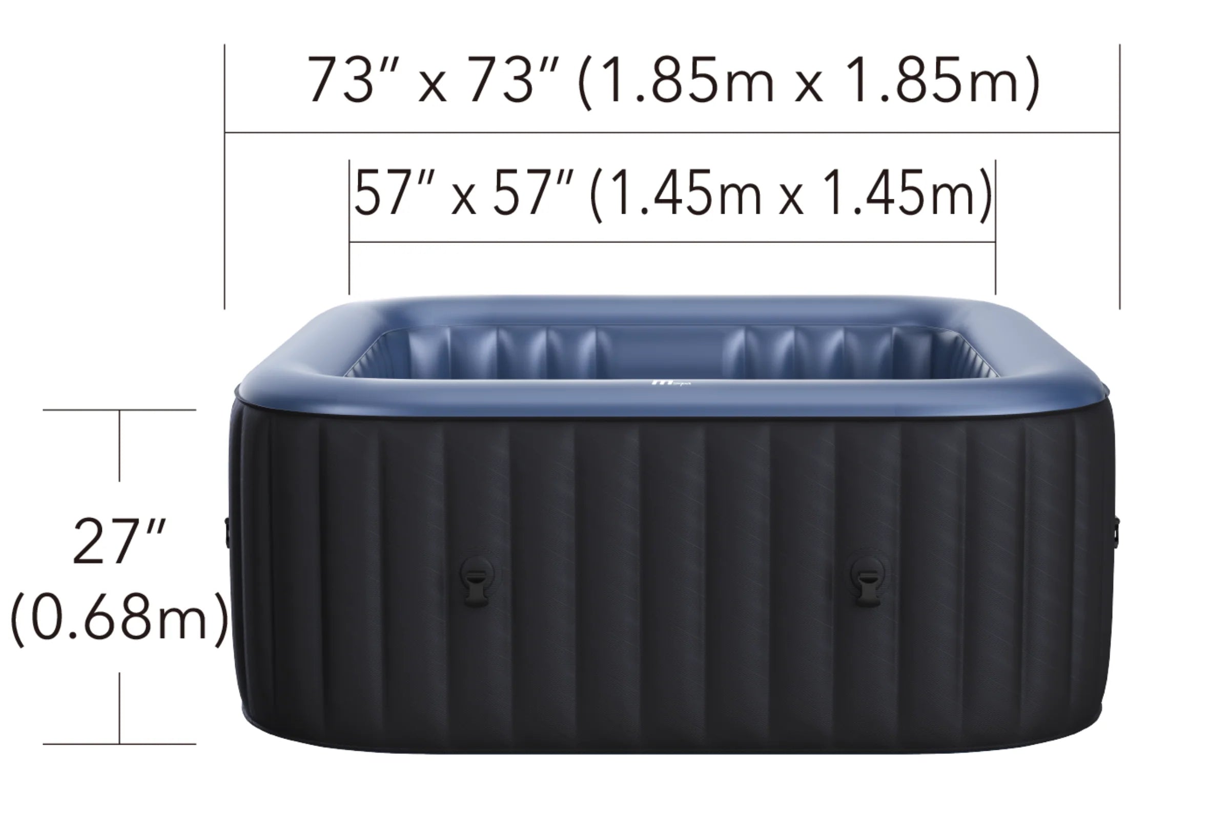 MSPA | TEKAPO | Comfort Series | Inflatable Hot Tub & Spa | Metallic Blue | Upto 6 Person