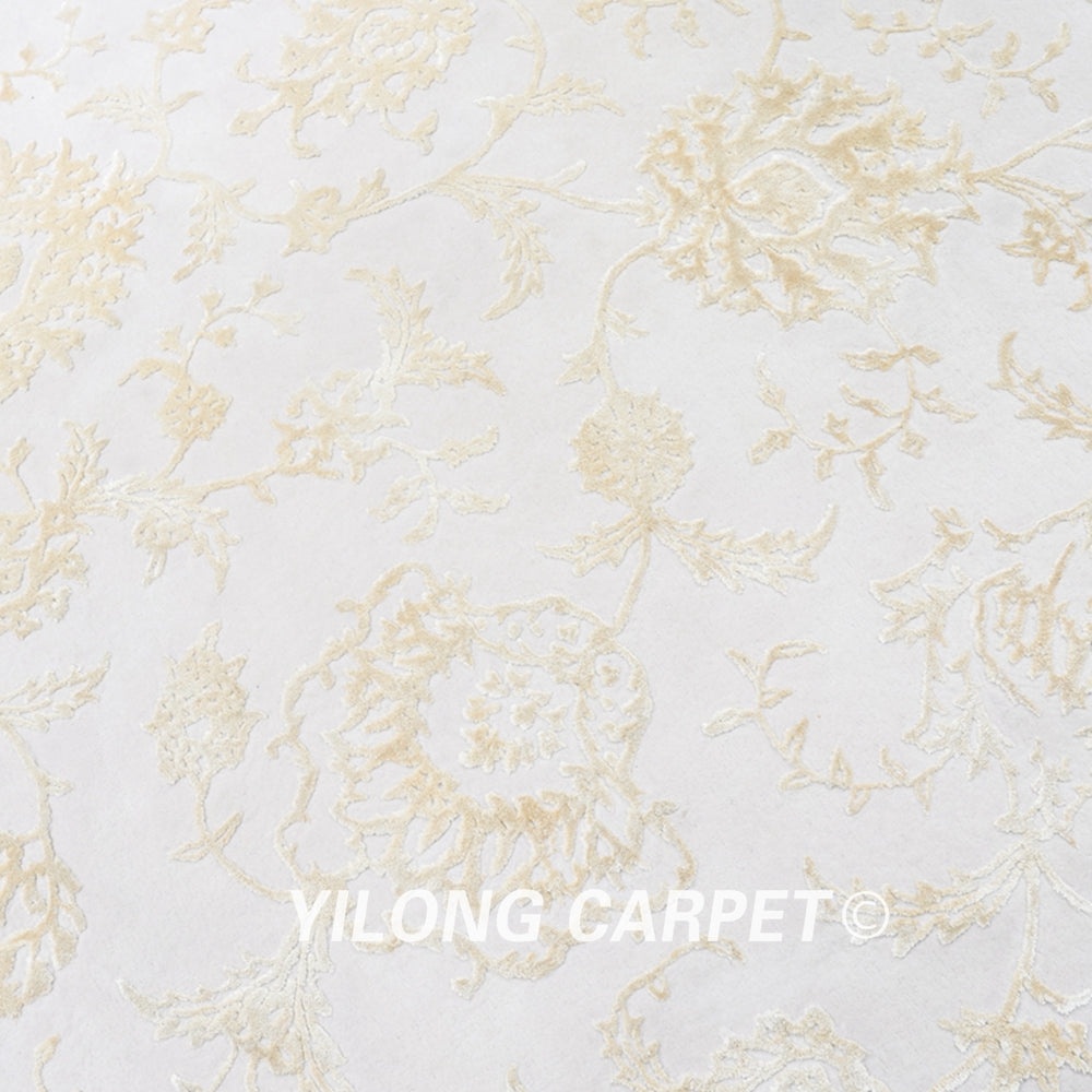 Hand Tufted Wool Silk Modern Simple Carpet 7.9x9.8ft