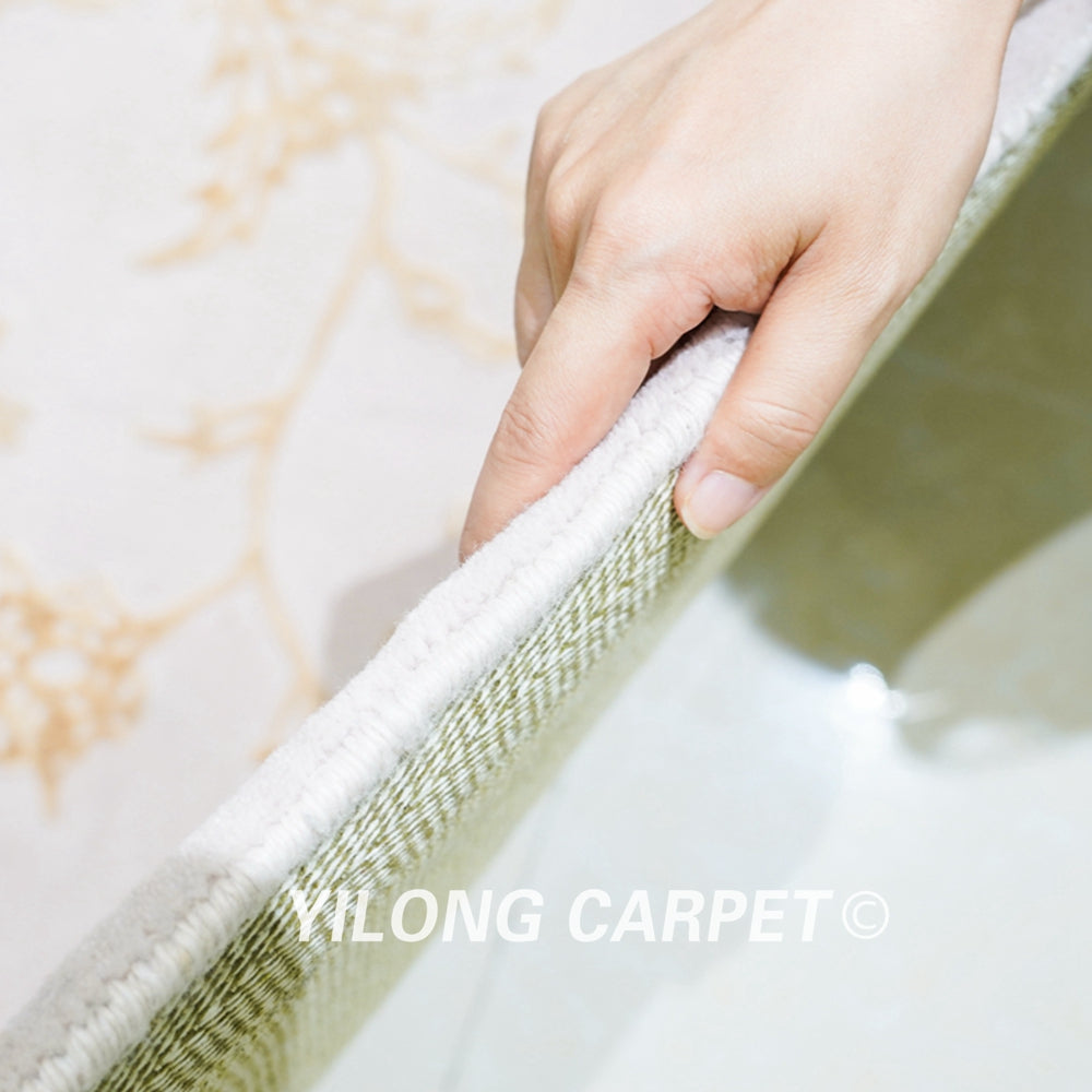 Hand Tufted Wool Silk Modern Simple Carpet 7.9x9.8ft