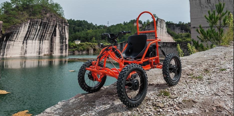 KCET006 4WD Professional Electric ATV 4WD 48V 60ah Long Range Fat Tire Quad Bike