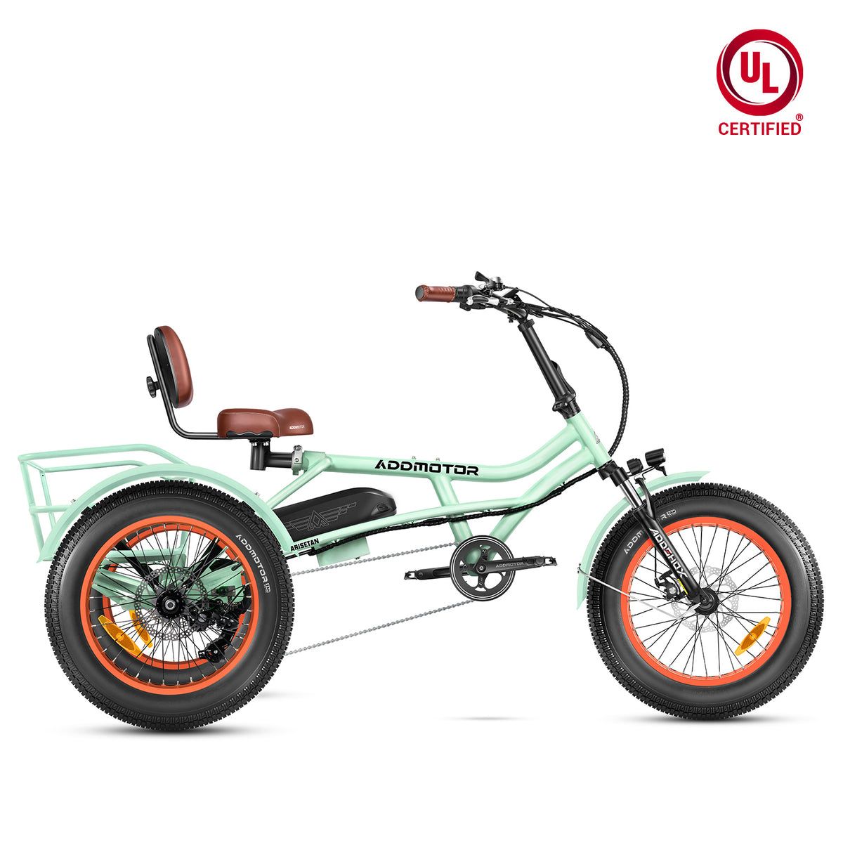 Arisetan II M-360 Semi-Recumbent Fat Tire Electric Trike