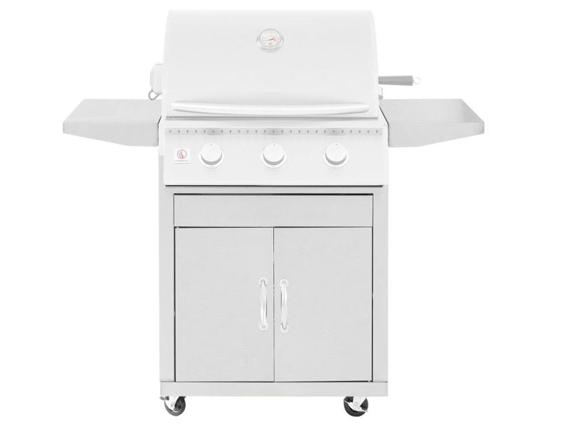 Summerset Grill Cart for 32-Inch Sizzler & Sizzler Pro Gas Grills – Stainless Steel