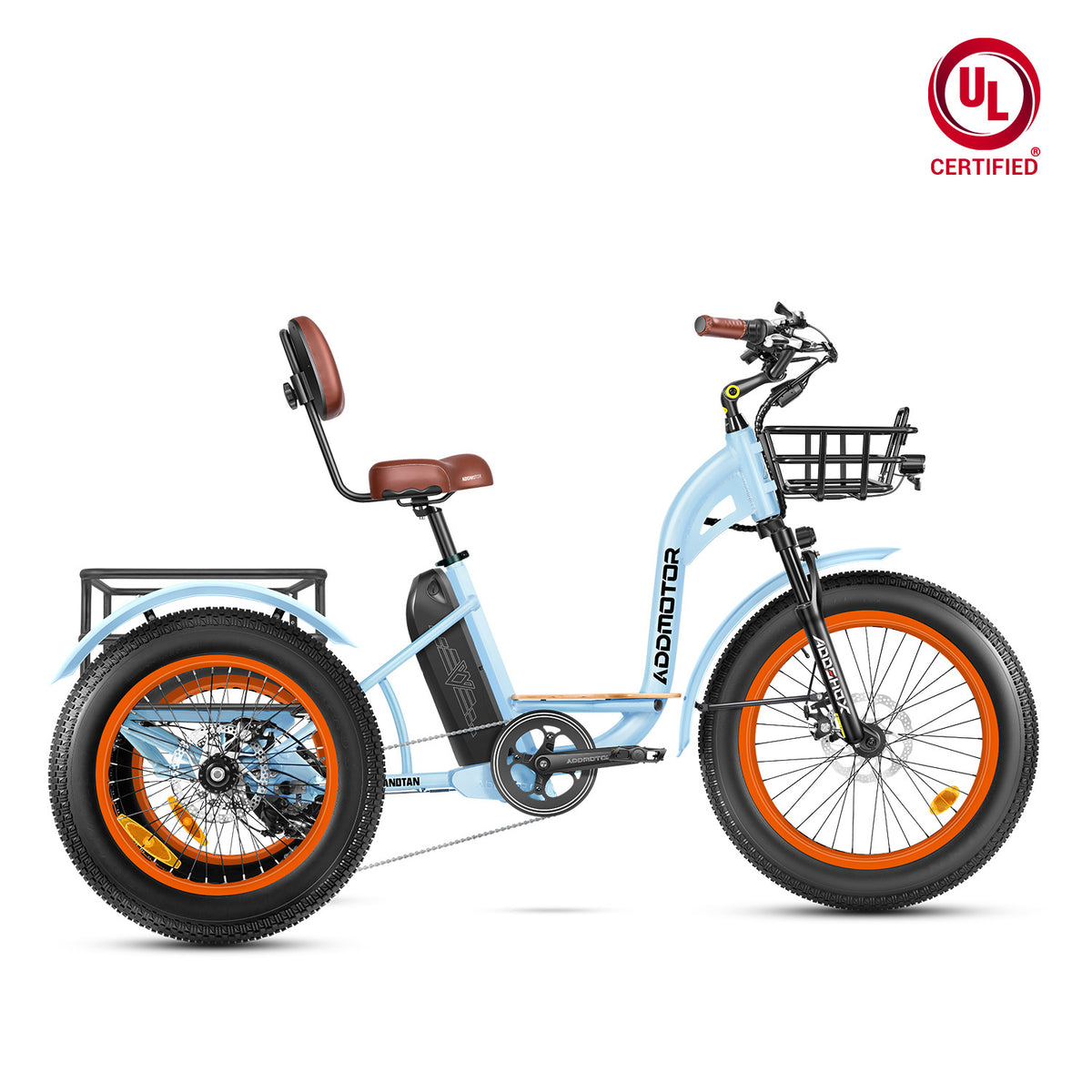 Grandtan M-340 Full-Suspension Fat Tire Electric Trike