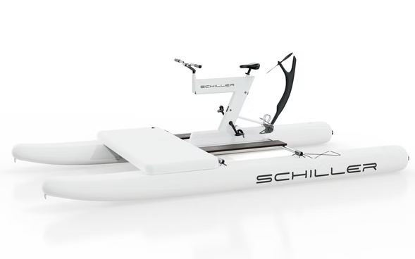 Schiller S1-C Water Bike – White Frame with White Pontoons