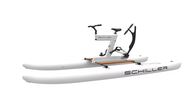 Schiller S1-C Water Bike – White Frame with White Pontoons