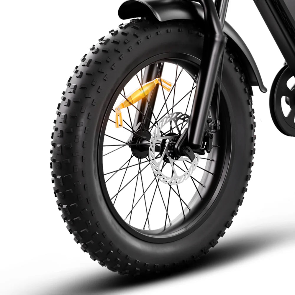 HappyRun Tank G50 Electric Dirt Bike Cargo Black City E-bike