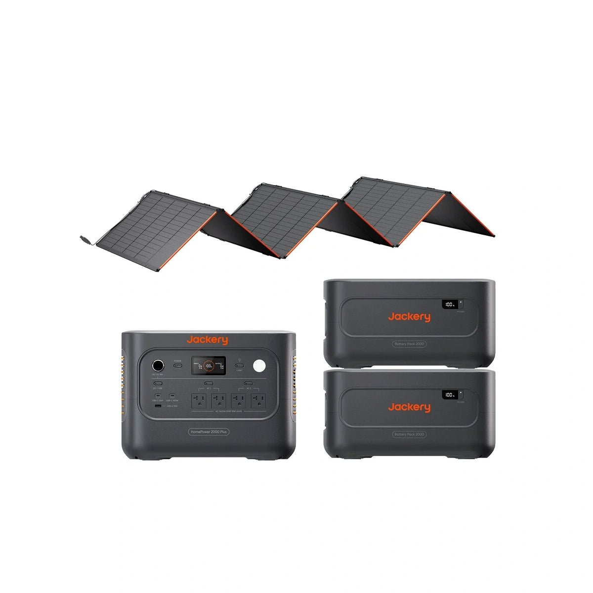 Jackery HomePower 2000 Plus v2 Portable Power Station – 2048Wh, 2400W Output, Expandable Battery Backup