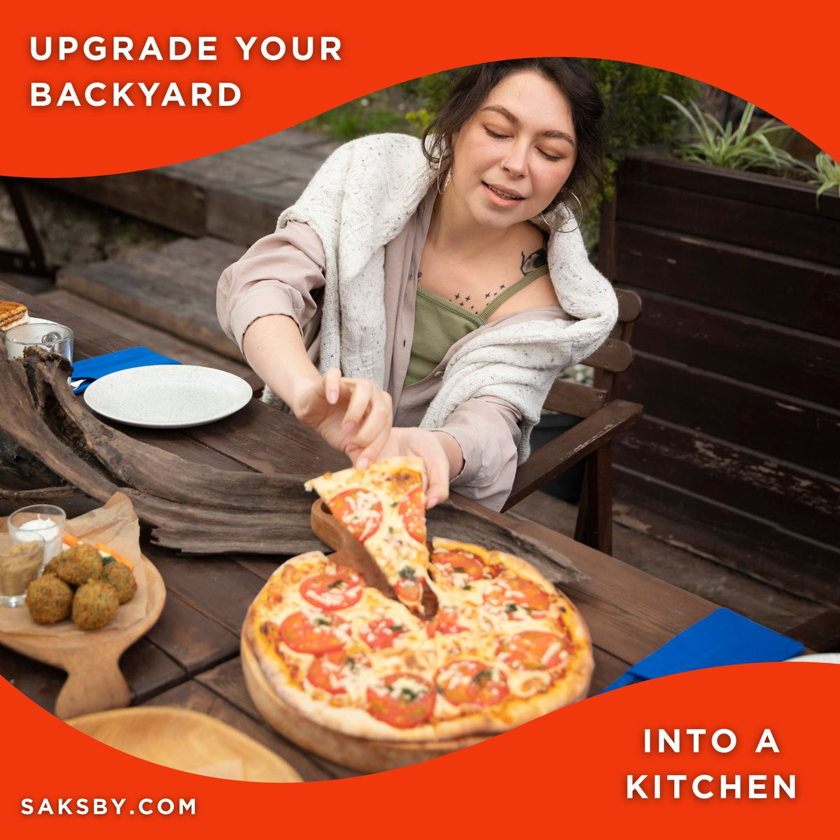 32-Inch Premium Stainless Steel Dual-Fuel Gas or Wood-Fired Pizza Oven