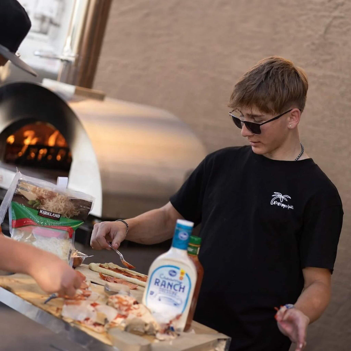 32-Inch Premium Stainless Steel Wood-Fired Pizza Oven