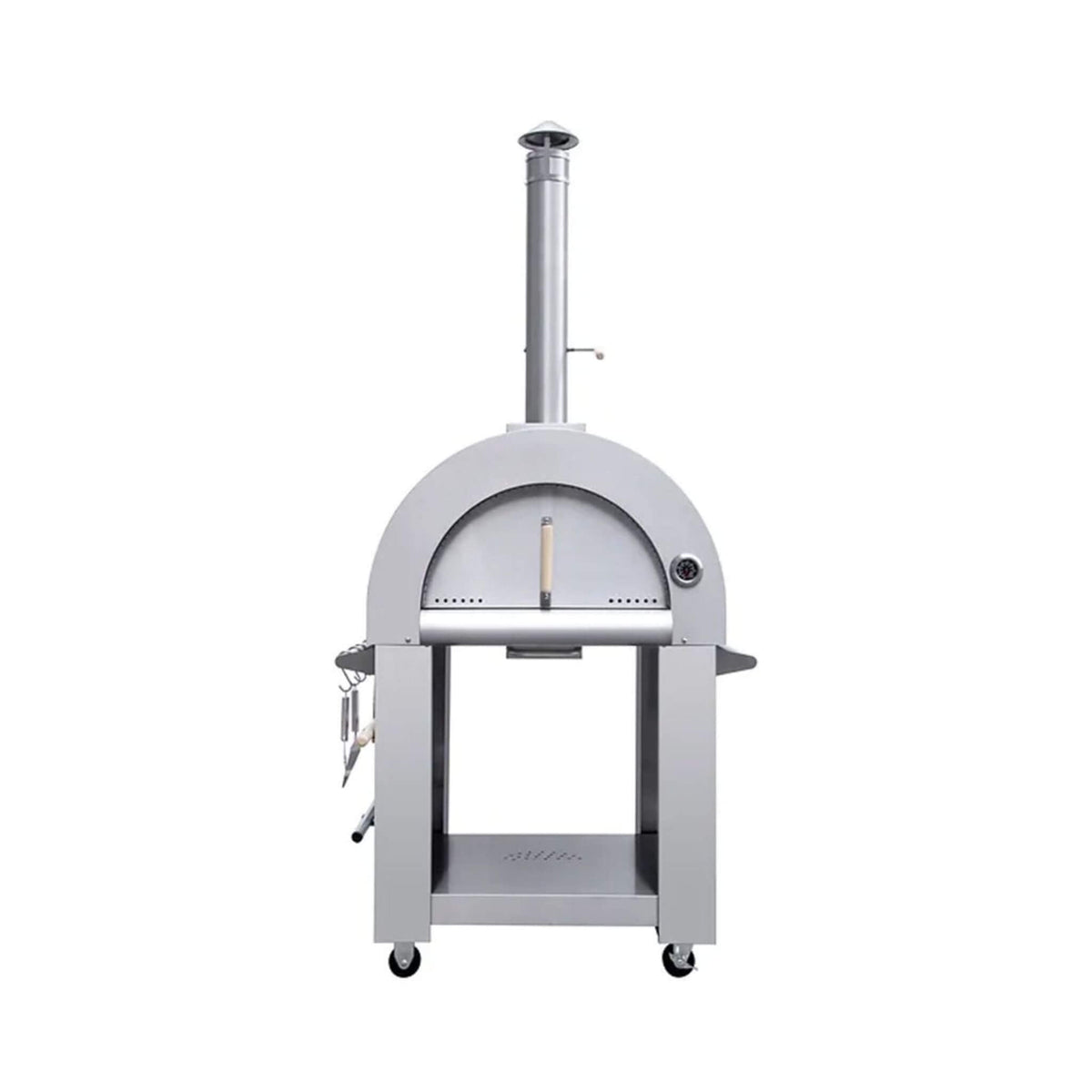 32-Inch Premium Stainless Steel Wood-Fired Pizza Oven