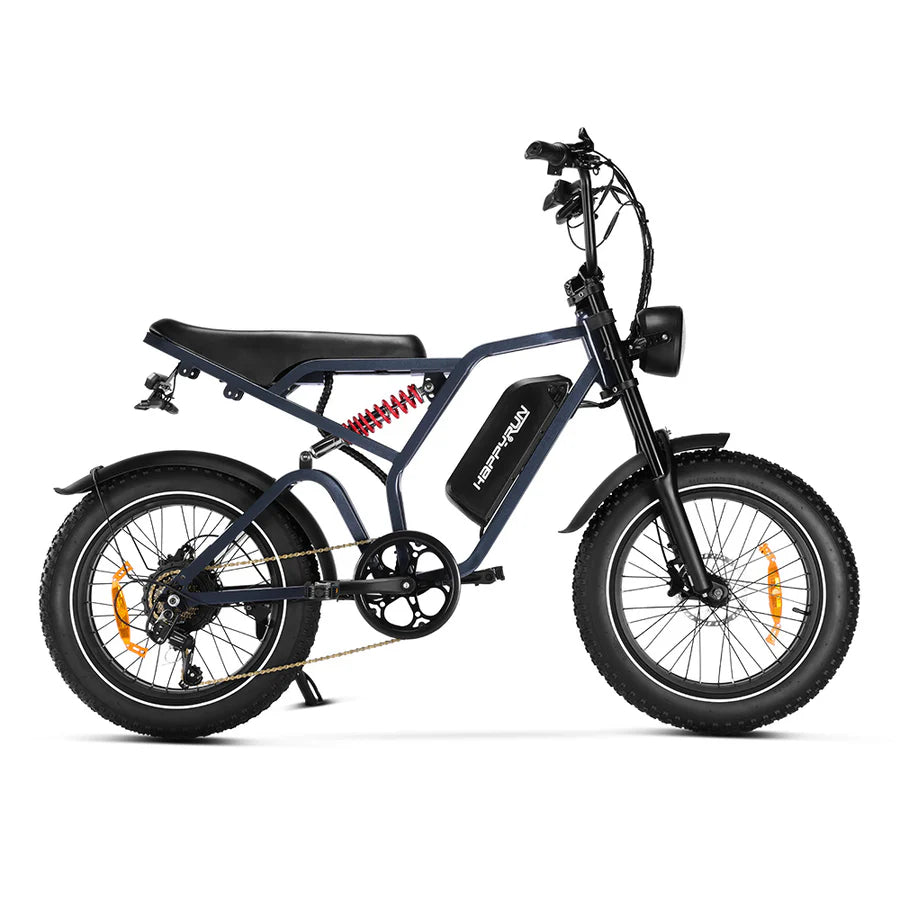 HappyRun Tank G60 Pro 2000W Moped Style Offroad Electric Bike Fat Tire