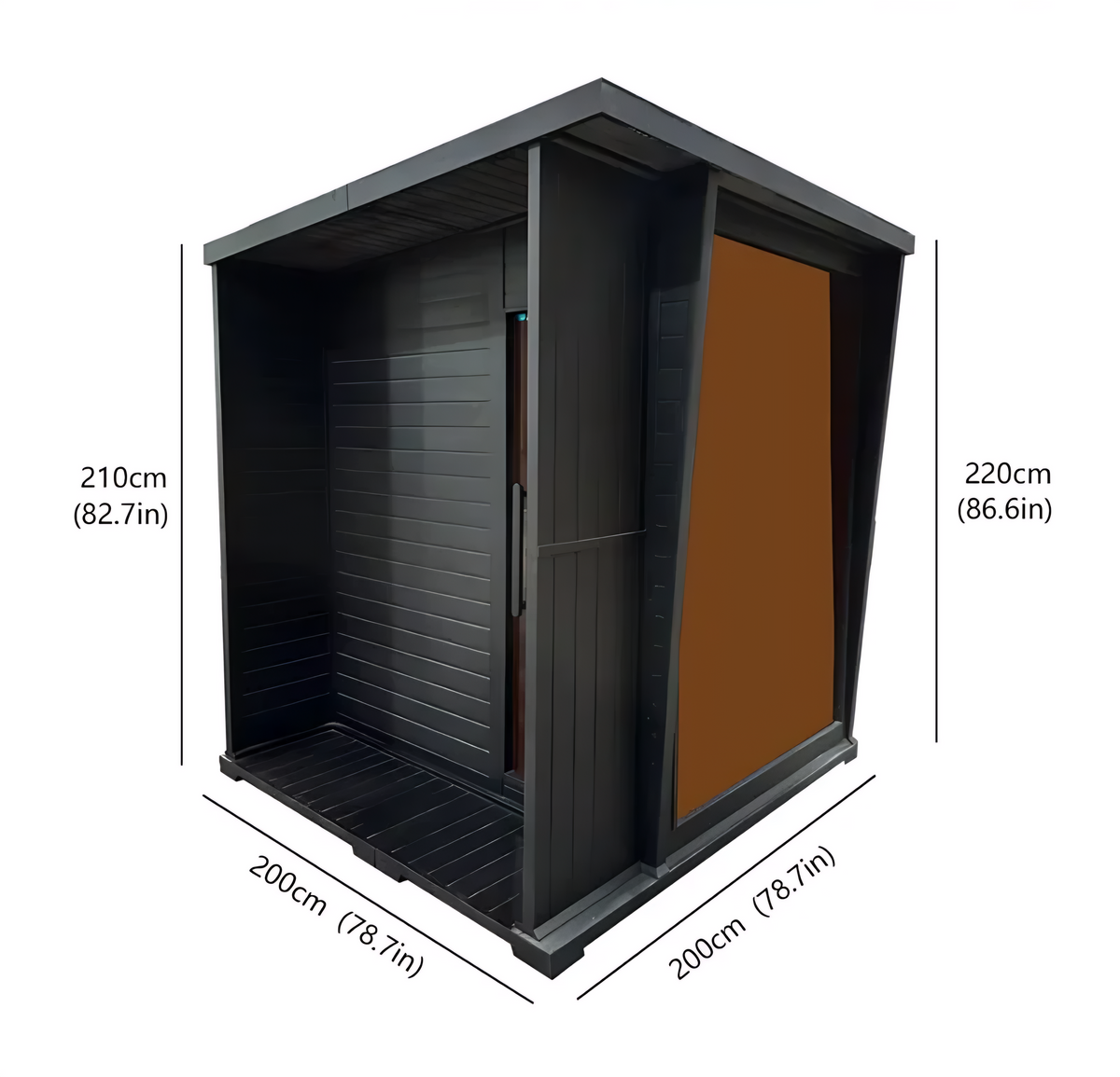 4-Person Hemlock Wood Sauna – Indoor Home Sauna Room