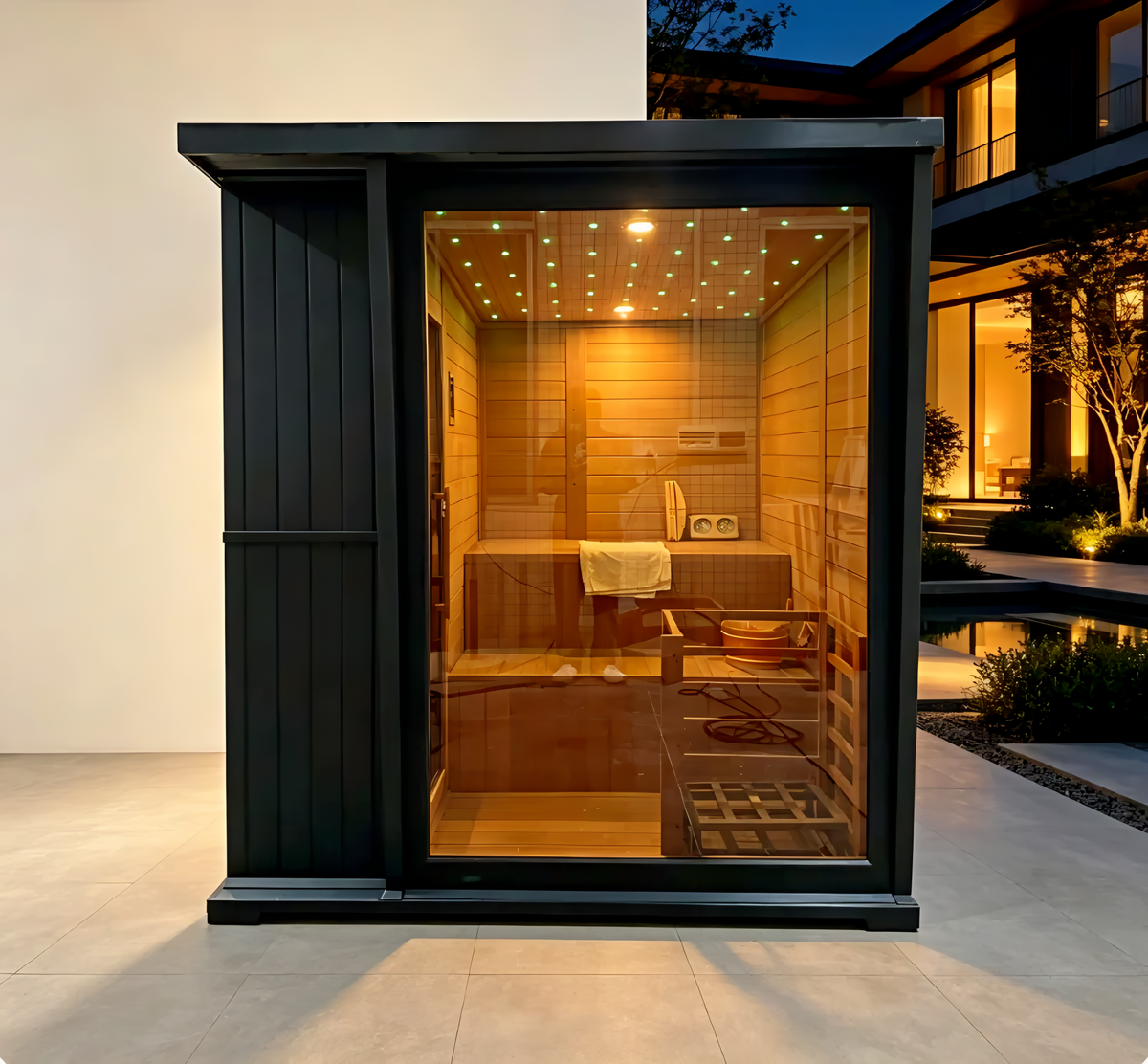 4-Person Hemlock Wood Sauna – Indoor Home Sauna Room