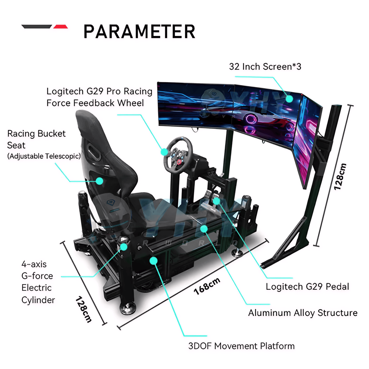 Full-Motion Racing Simulator – Interactive Driving & Racing System