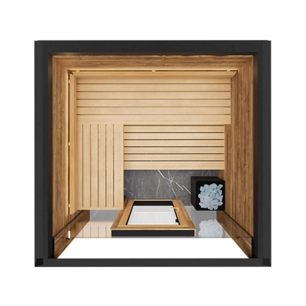 Fortis 4-Person Fully-Assembled Outdoor Sauna Cabin