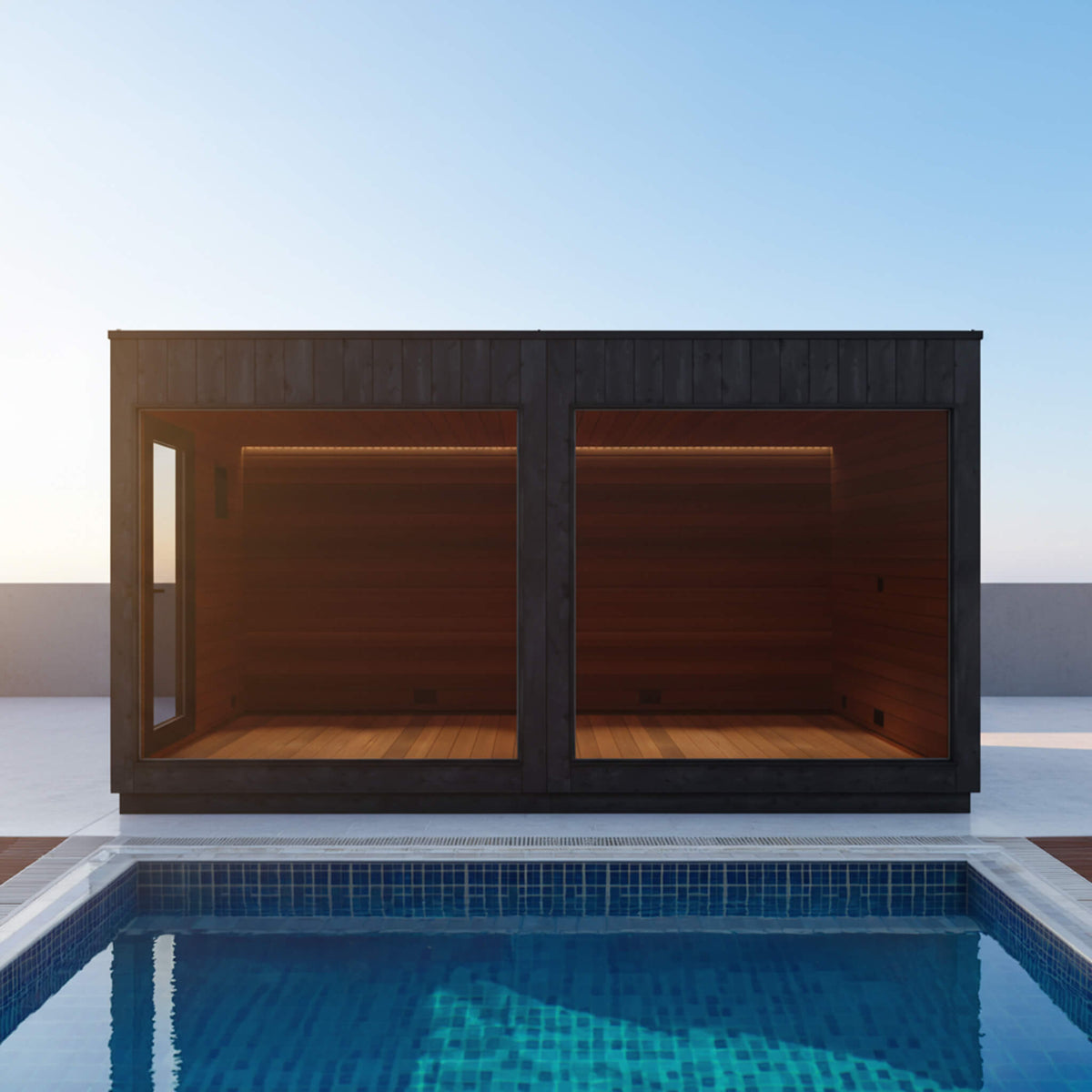 Nordic Misty XL 1-Entrance Outdoor Sauna Lounge