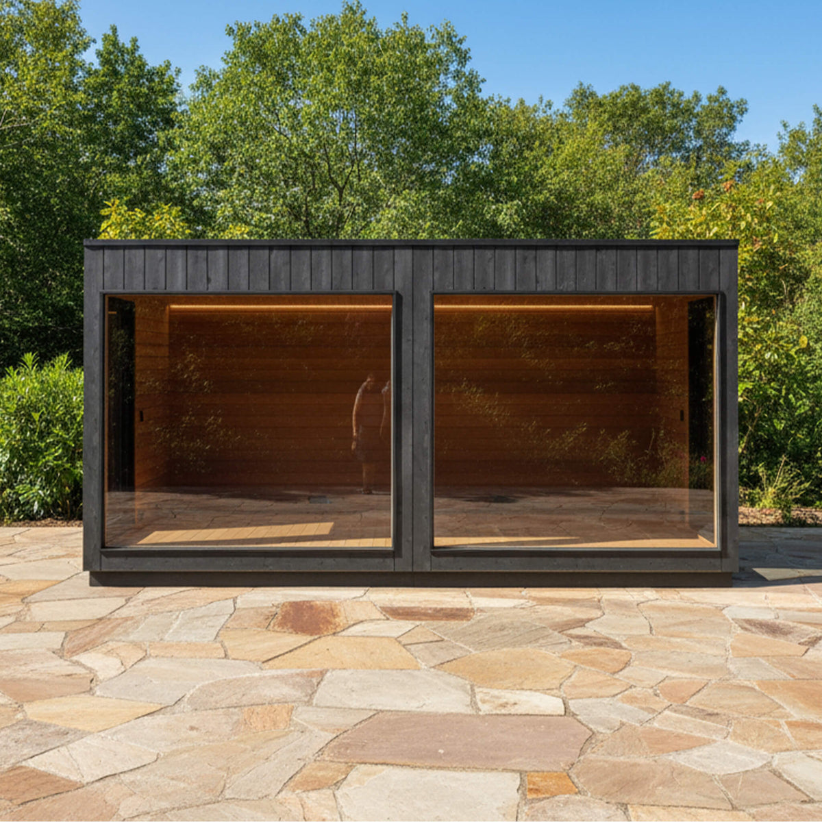 Nordic Misty XL 2-Entrance Outdoor Sauna Lounge