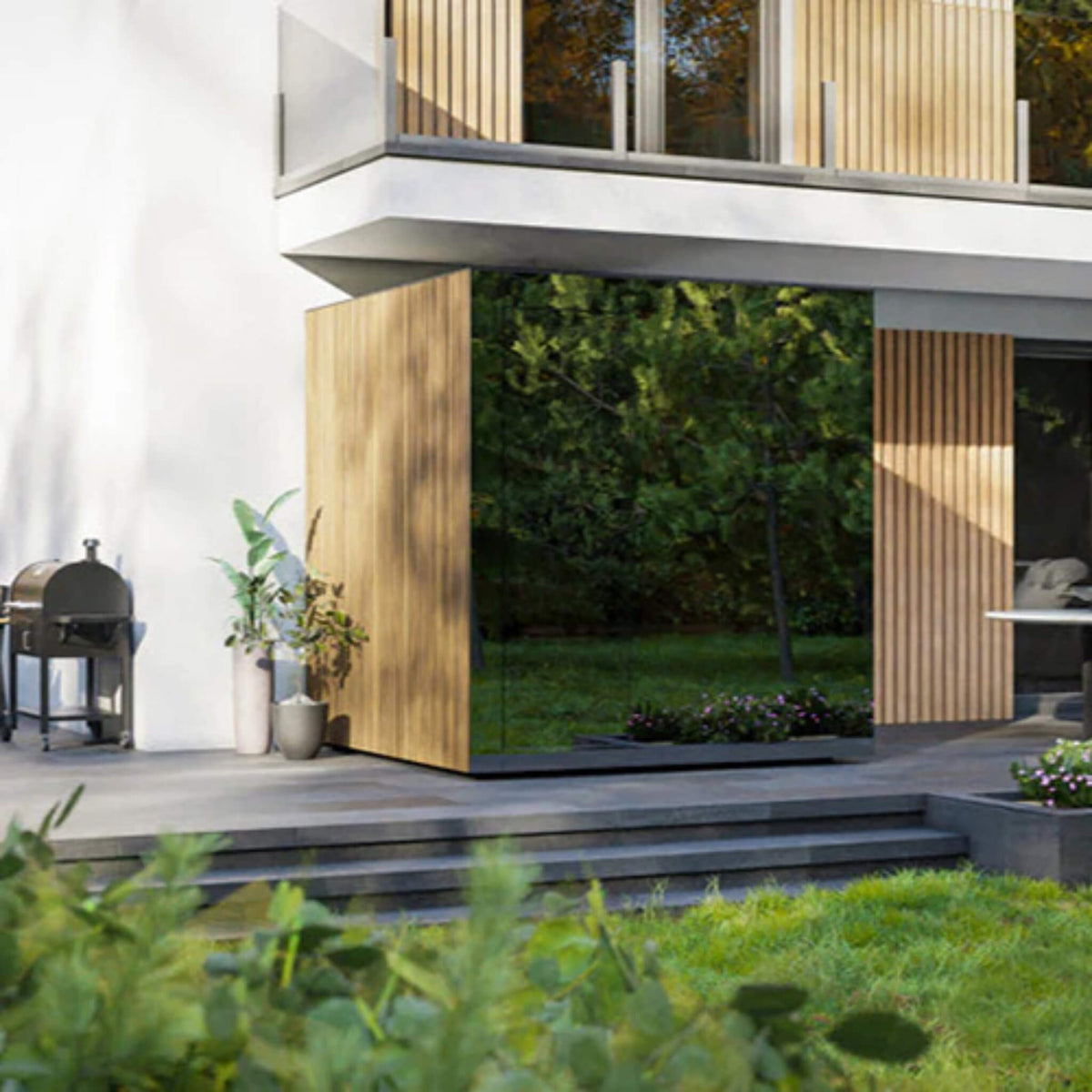 Spectra 4-Person Fully-Assembled Outdoor Sauna Cabin