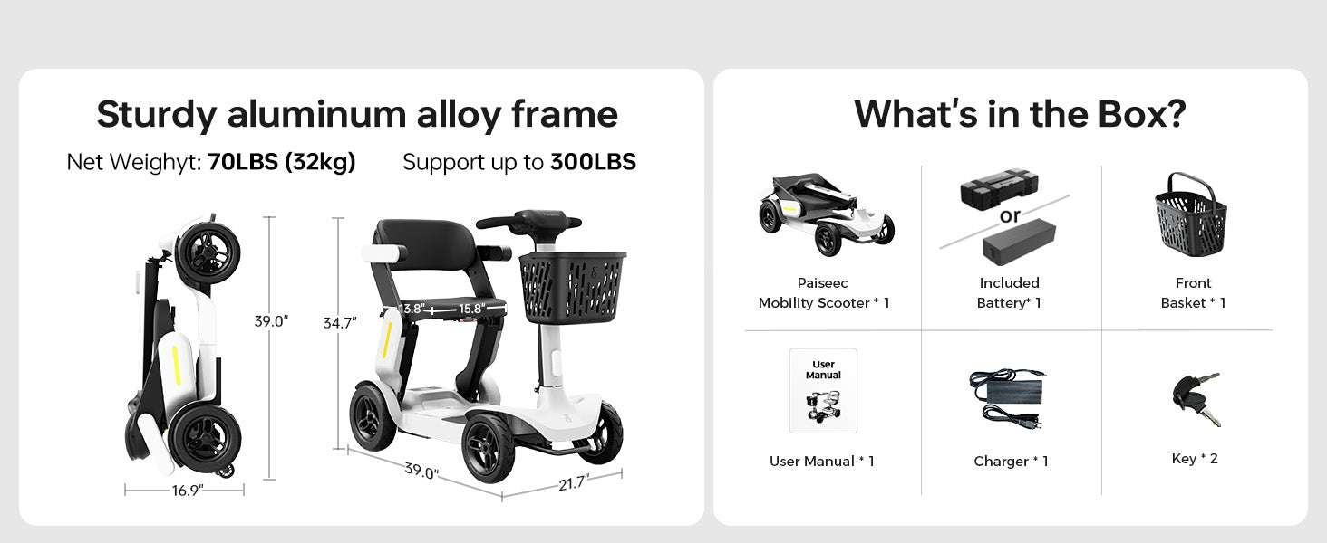 Paiseec Mobility Scooter S3