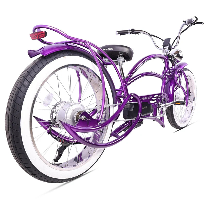 Tracer Beyond Pro 1000W 26" Classic Stretch Chopper Style EBike