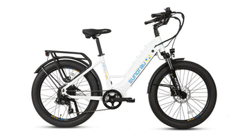 e commuter bicycle white