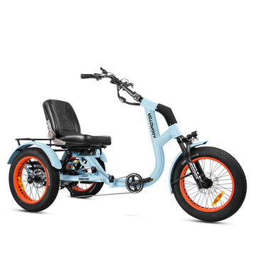 Freetan M-368X Full-Suspension Semi-Recumbent Electric Trike