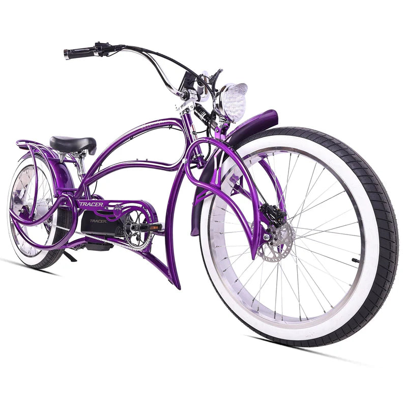 Tracer Beyond Pro 1000W 26" Classic Stretch Chopper Style EBike
