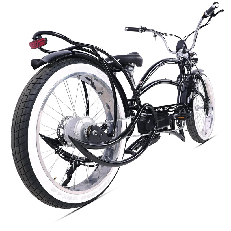 Tracer Beyond Pro 1000W 26" Classic Stretch Chopper Style EBike