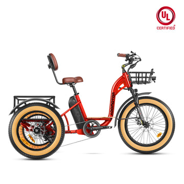 Grandtan M-340 Full-Suspension Fat Tire Electric Trike