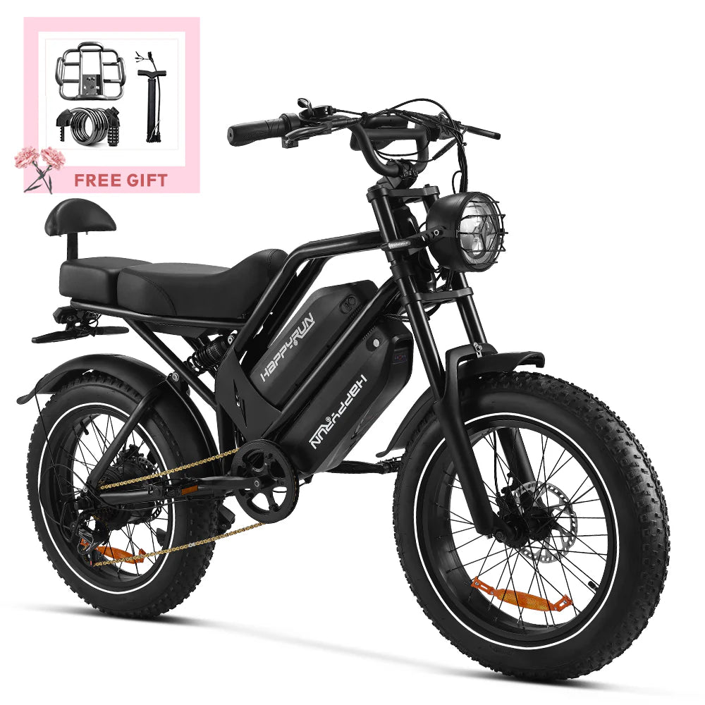 HappyRun G70 2000W Dual Battery Fast Electric Cargo Bike