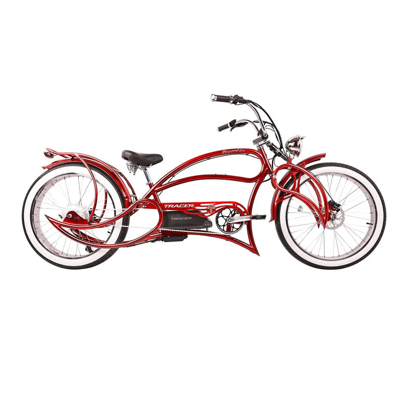 Tracer Beyond Pro 1000W 26" Classic Stretch Chopper Style EBike