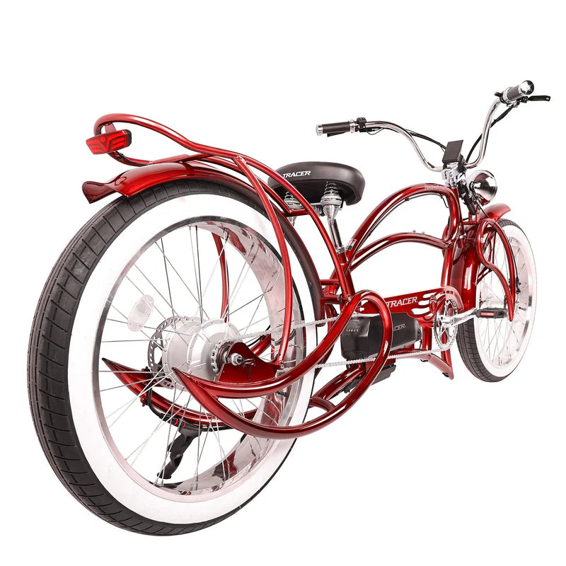 Tracer Beyond Pro 1000W 26" Classic Stretch Chopper Style EBike