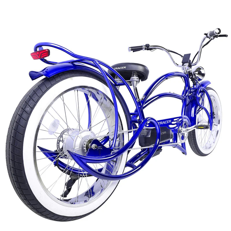 Tracer Beyond Pro 1000W 26" Classic Stretch Chopper Style EBike