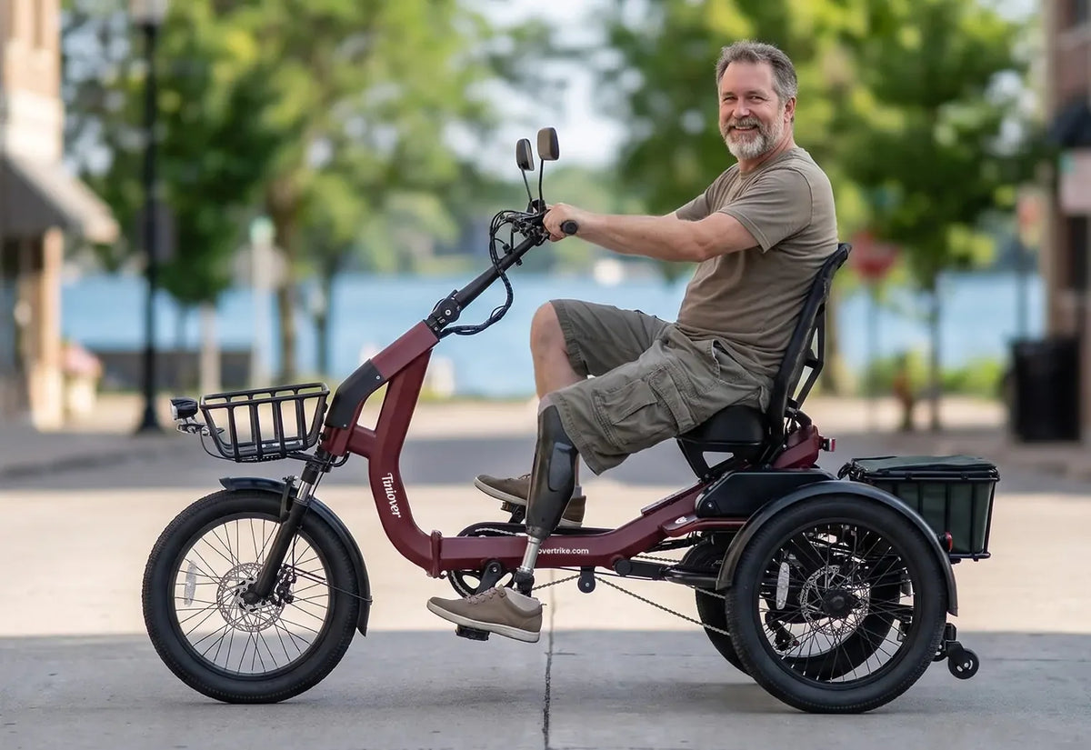 Lake Semi-Recumbent Full Suspension Electric Trike