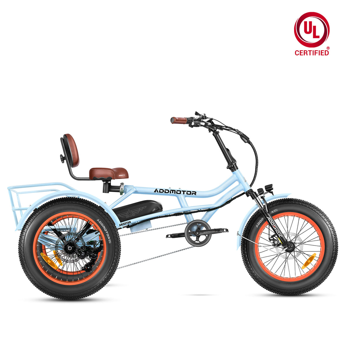 Arisetan II M-360 Semi-Recumbent Fat Tire Electric Trike