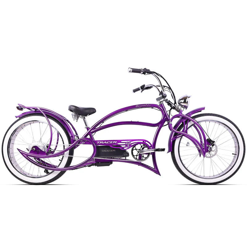 Tracer Beyond Pro 1000W 26" Classic Stretch Chopper Style EBike