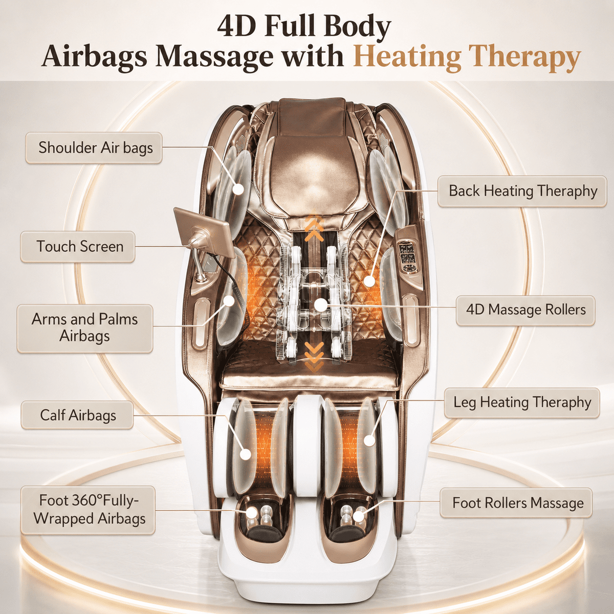 Kollecktiv 203 Royal 4D Full Body Massage Chair